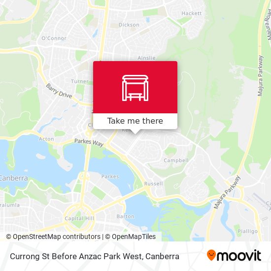 Currong St Before Anzac Park West map