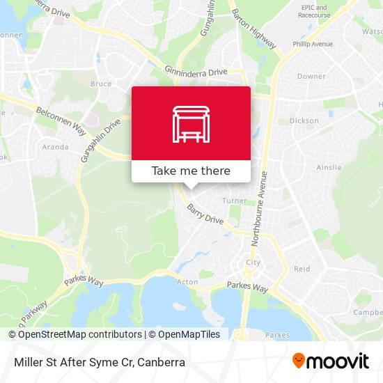 Miller St After Syme Cr map