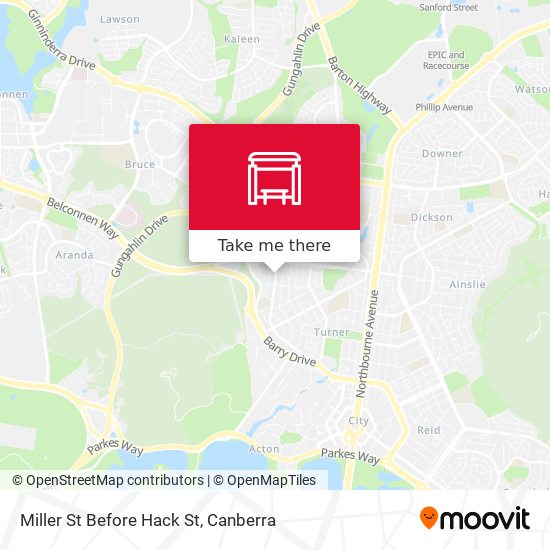 Miller St Before Hack St map