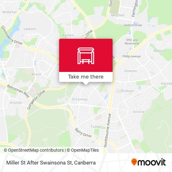 Miller St After Swainsona St map