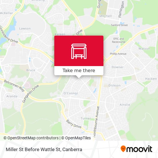 Miller St Before Wattle St map