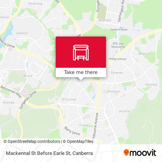 Mackennal St Before Earle St map