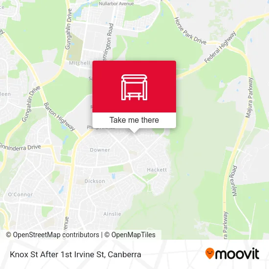 Knox St After 1st Irvine St map