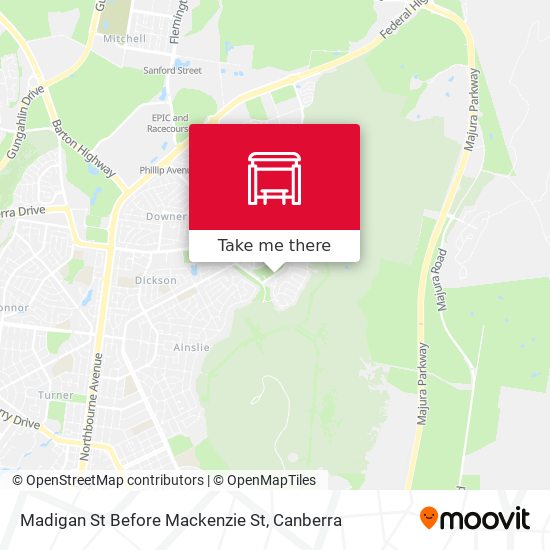 Madigan St Before Mackenzie St map