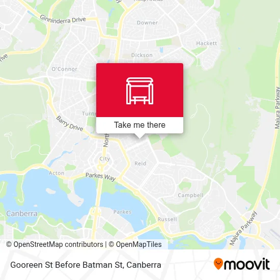 Mapa Gooreen St Before Batman St