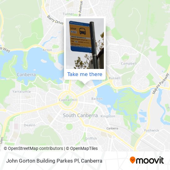 John Gorton Building Parkes Pl map