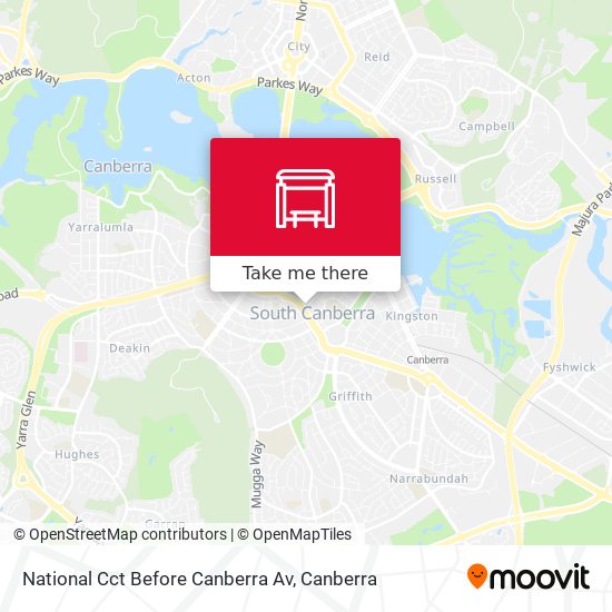 Mapa National Cct Before Canberra Av