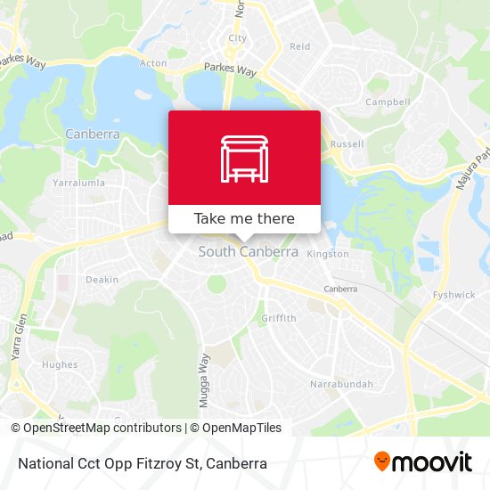 National Cct Opp Fitzroy St map