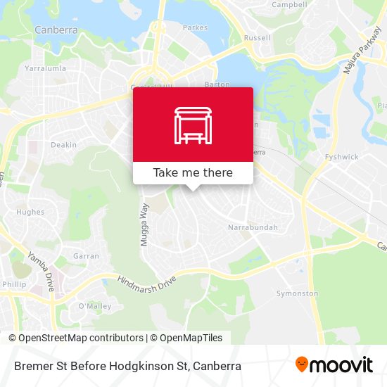 Bremer St Before Hodgkinson St map