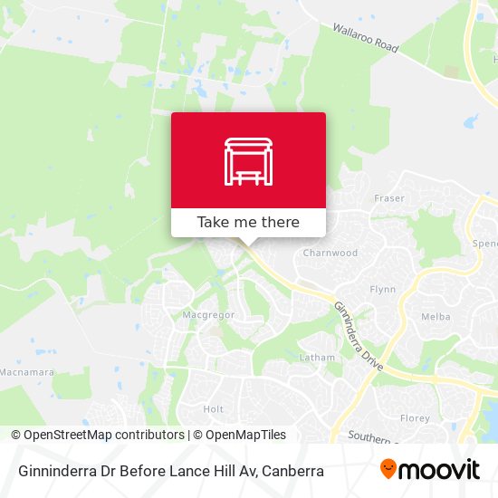 Ginninderra Dr Before Lance Hill Av map