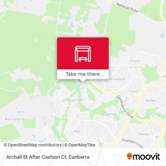 Archall St After Cashion Ct map