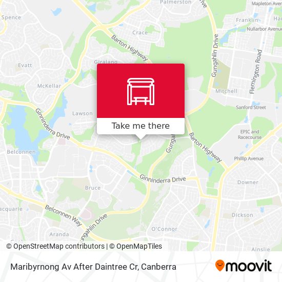 Maribyrnong Av After Daintree Cr map