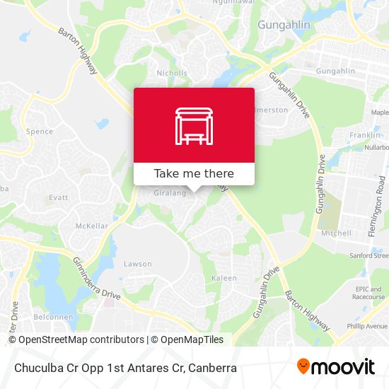 Chuculba Cr Opp 1st Antares Cr map