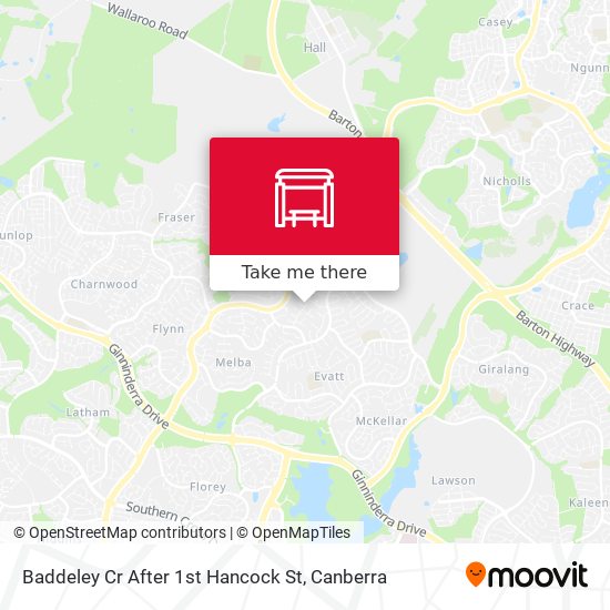 Baddeley Cr After 1st Hancock St map