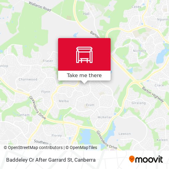 Baddeley Cr After Garrard St map