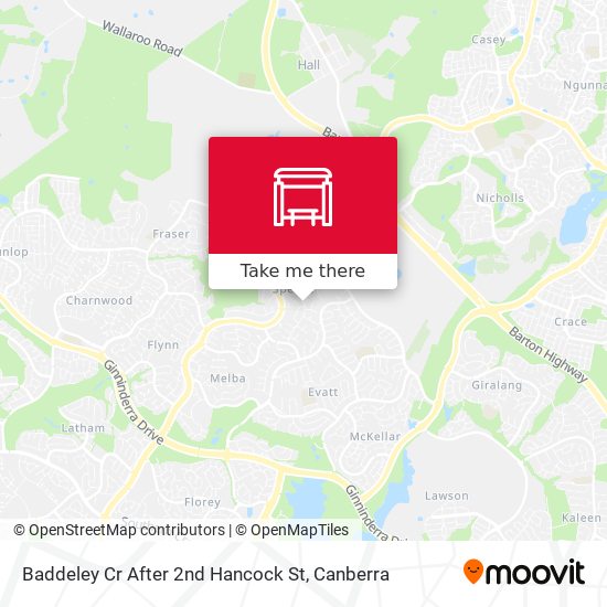 Baddeley Cr After 2nd Hancock St map