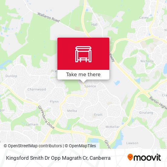 Kingsford Smith Dr Opp Magrath Cr map