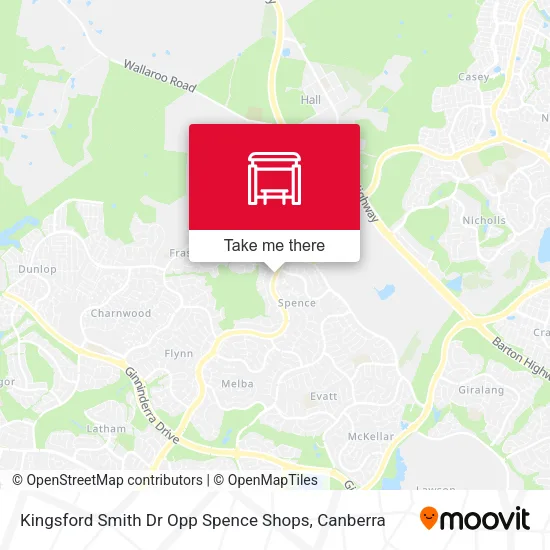 Kingsford Smith Dr Opp Spence Shops map
