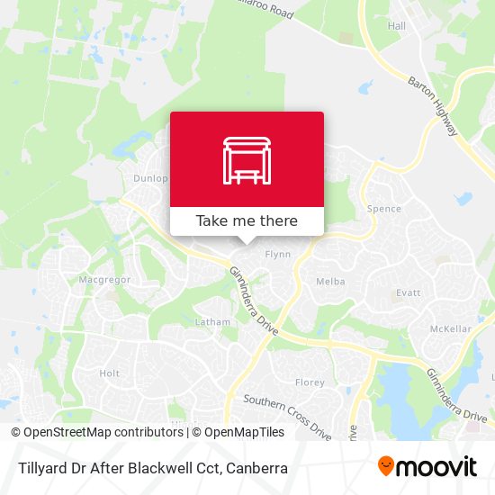 Mapa Tillyard Dr After Blackwell Cct