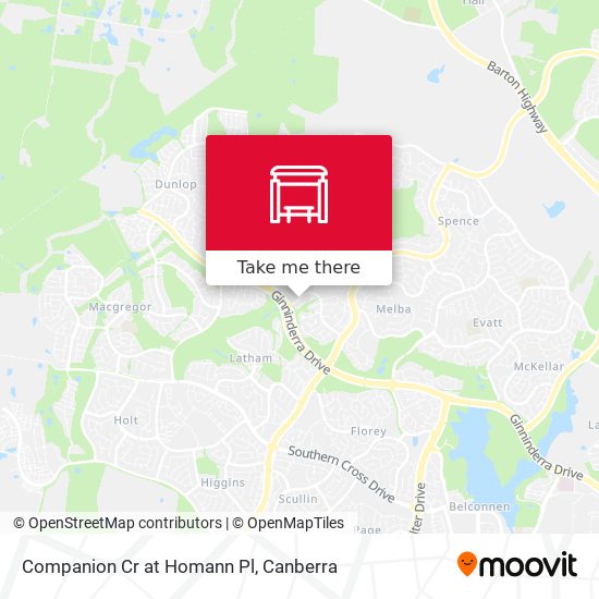 Companion Cr at Homann Pl map