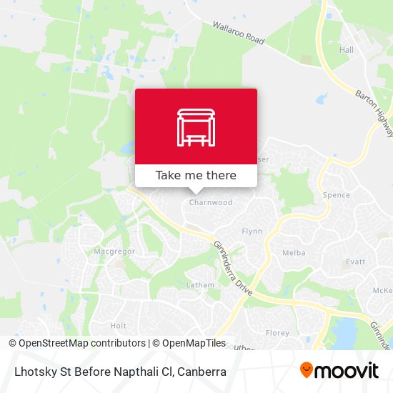 Lhotsky St Before Napthali Cl map