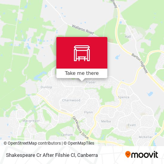 Shakespeare Cr After Filshie Cl map