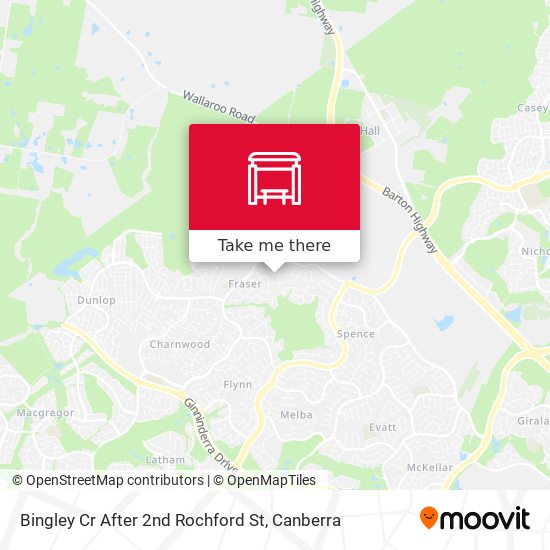 Bingley Cr After 2nd Rochford St map