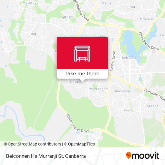 Belconnen Hs Murranji St map