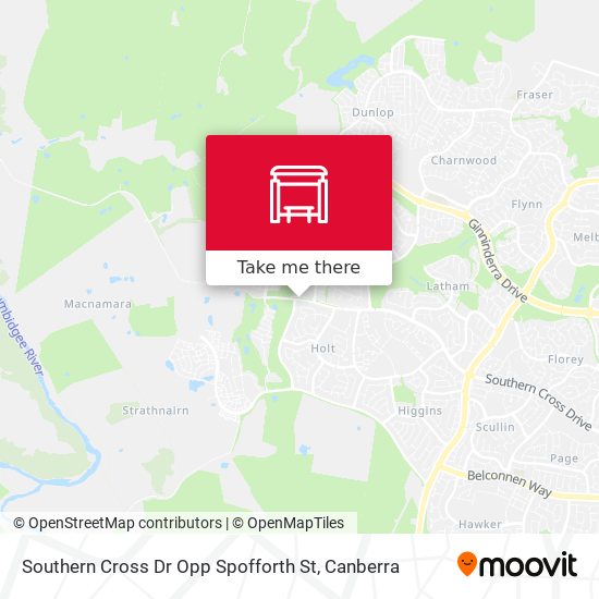 Southern Cross Dr Opp Spofforth St map