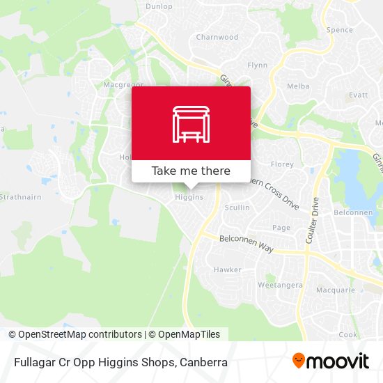 Fullagar Cr Opp Higgins Shops map