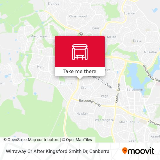 Mapa Wirraway Cr After Kingsford Smith Dr