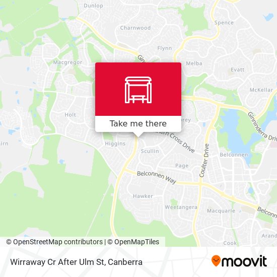 Wirraway Cr After Ulm St map