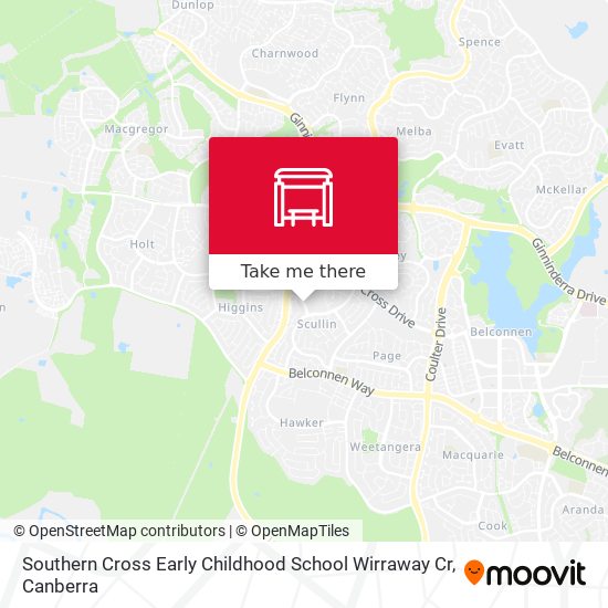 Southern Cross Early Childhood School Wirraway Cr map