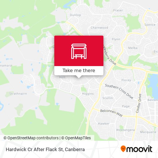 Hardwick Cr After Flack St map