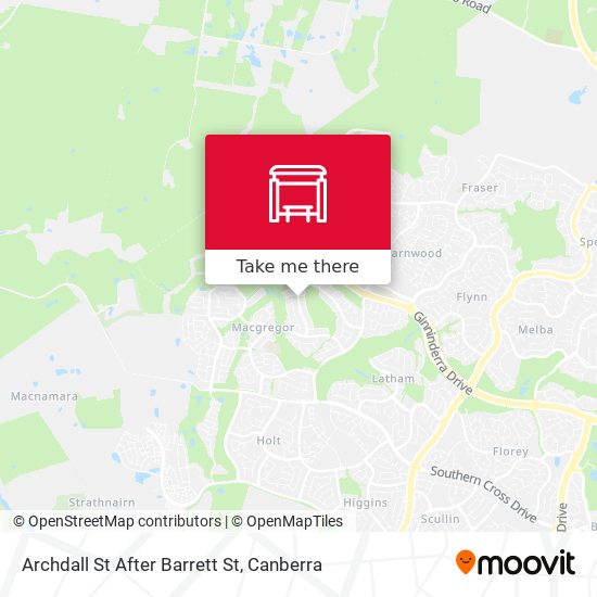 Archdall St After Barrett St map