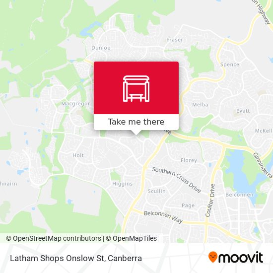 Mapa Latham Shops Onslow St