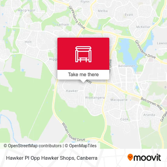 Hawker Pl Opp Hawker Shops map