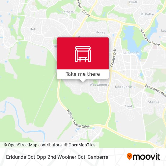 Mapa Erldunda Cct Opp 2nd Woolner Cct