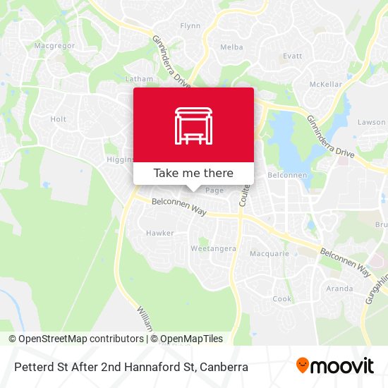Petterd St After 2nd Hannaford St map