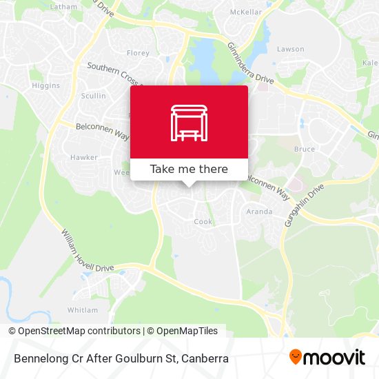 Bennelong Cr After Goulburn St map