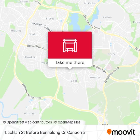Lachlan St Before Bennelong Cr map