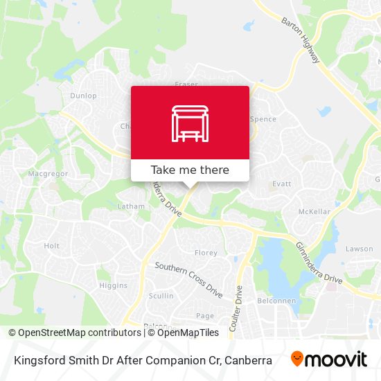 Mapa Kingsford Smith Dr After Companion Cr