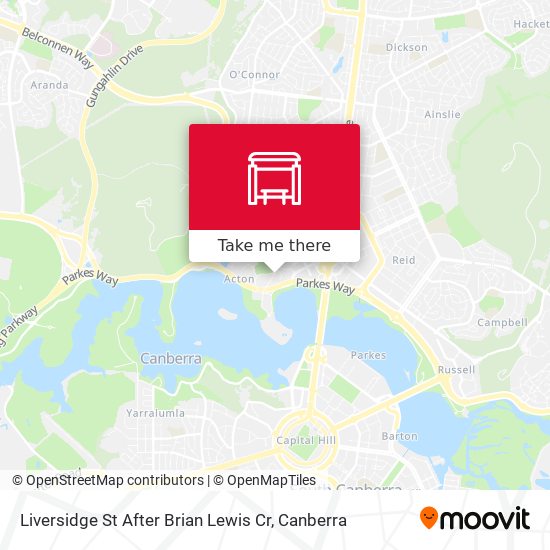 Mapa Liversidge St After Brian Lewis Cr