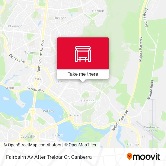 Fairbairn Av After Treloar Cr map