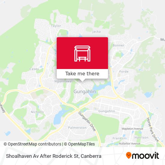 Mapa Shoalhaven Av After Roderick St