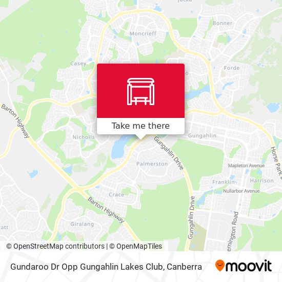 Mapa Gundaroo Dr Opp Gungahlin Lakes Club