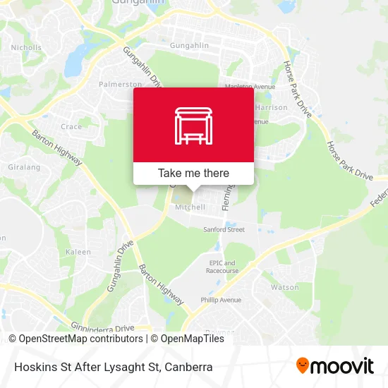 Hoskins St After Lysaght St map