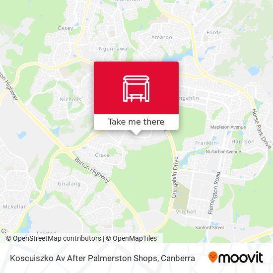 Mapa Koscuiszko Av After Palmerston Shops