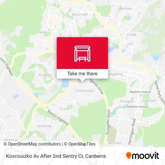 Kosciuszko Av After 2nd Sentry Cr map