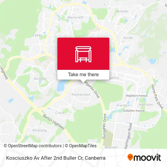 Kosciuszko Av After 2nd Buller Cr map